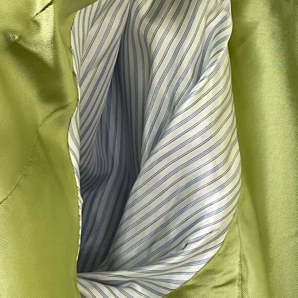 Land’s End Wool Mohair Blend Blue Herringbone Tweed Blazer Jacket Size 18 Lined - Picture 10 of 13